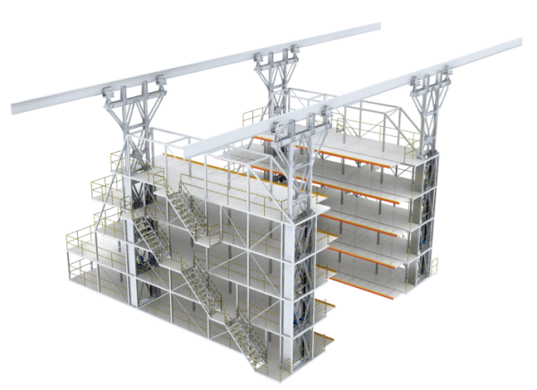 Suspended Vertical Fin Dock