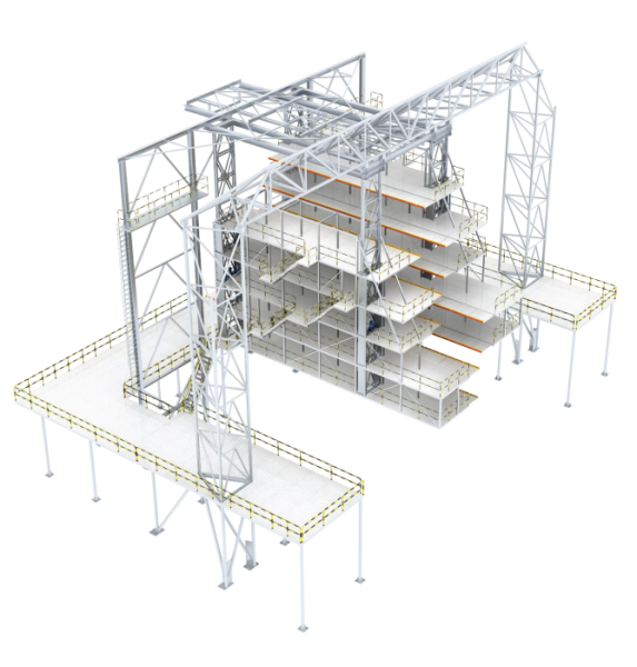 Portal-type Frame type Vertical Fin Dock