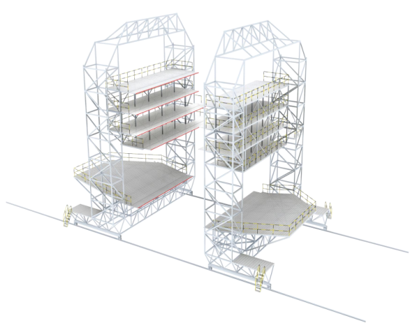 Track Vertical Fin Dock