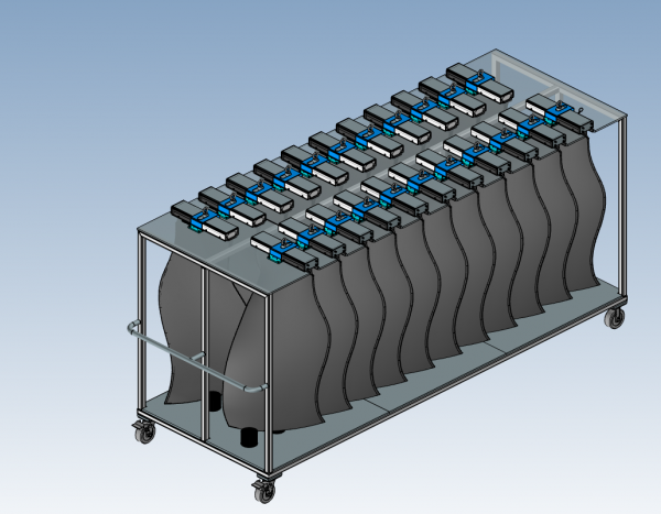 Fan Blade Storage Dolly / Transport Cart